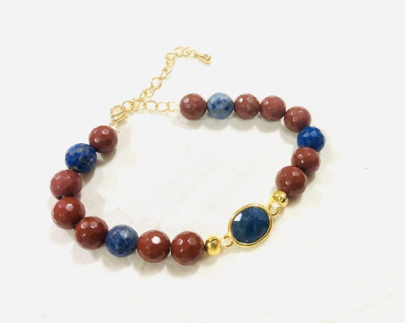 Lapis lazuli a brúsený karneol